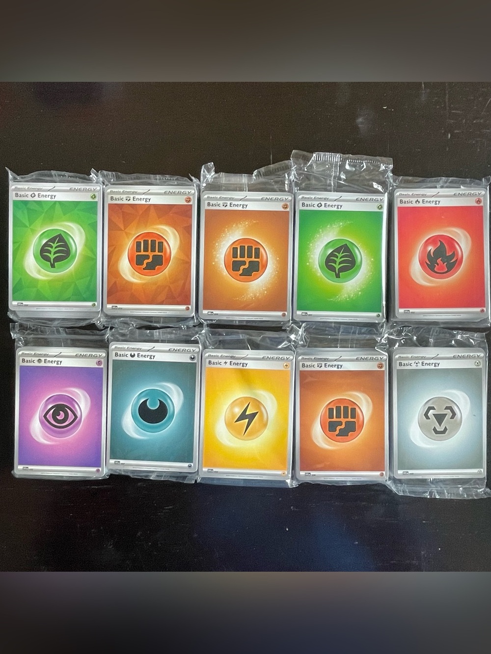 Pokemon TCG 2023-2025 Energy Card Bulk Lot of 10 Sealed Packs - Lot #4